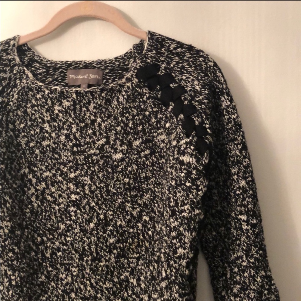 Michael Stars Edgy Lace Up Sweater